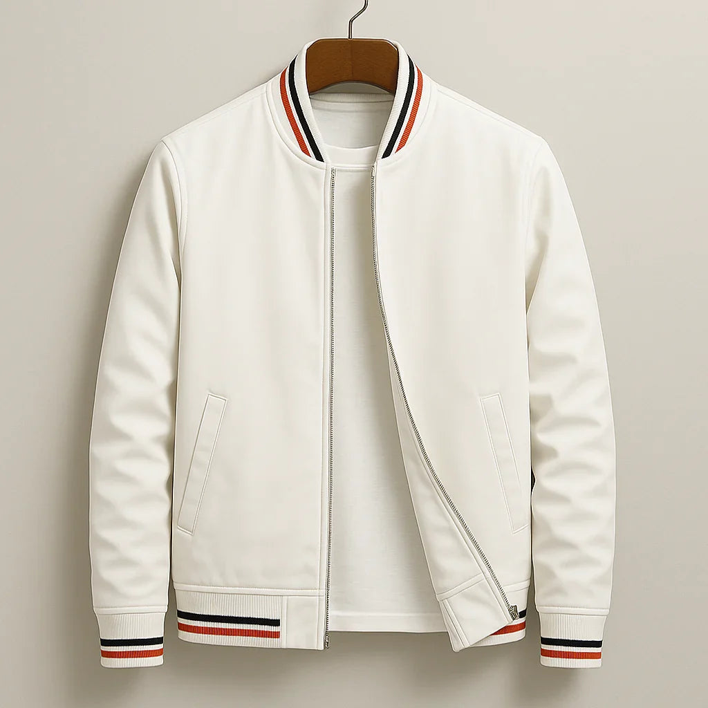 Mason - Men's Ribbed Collar Bomber Jacket