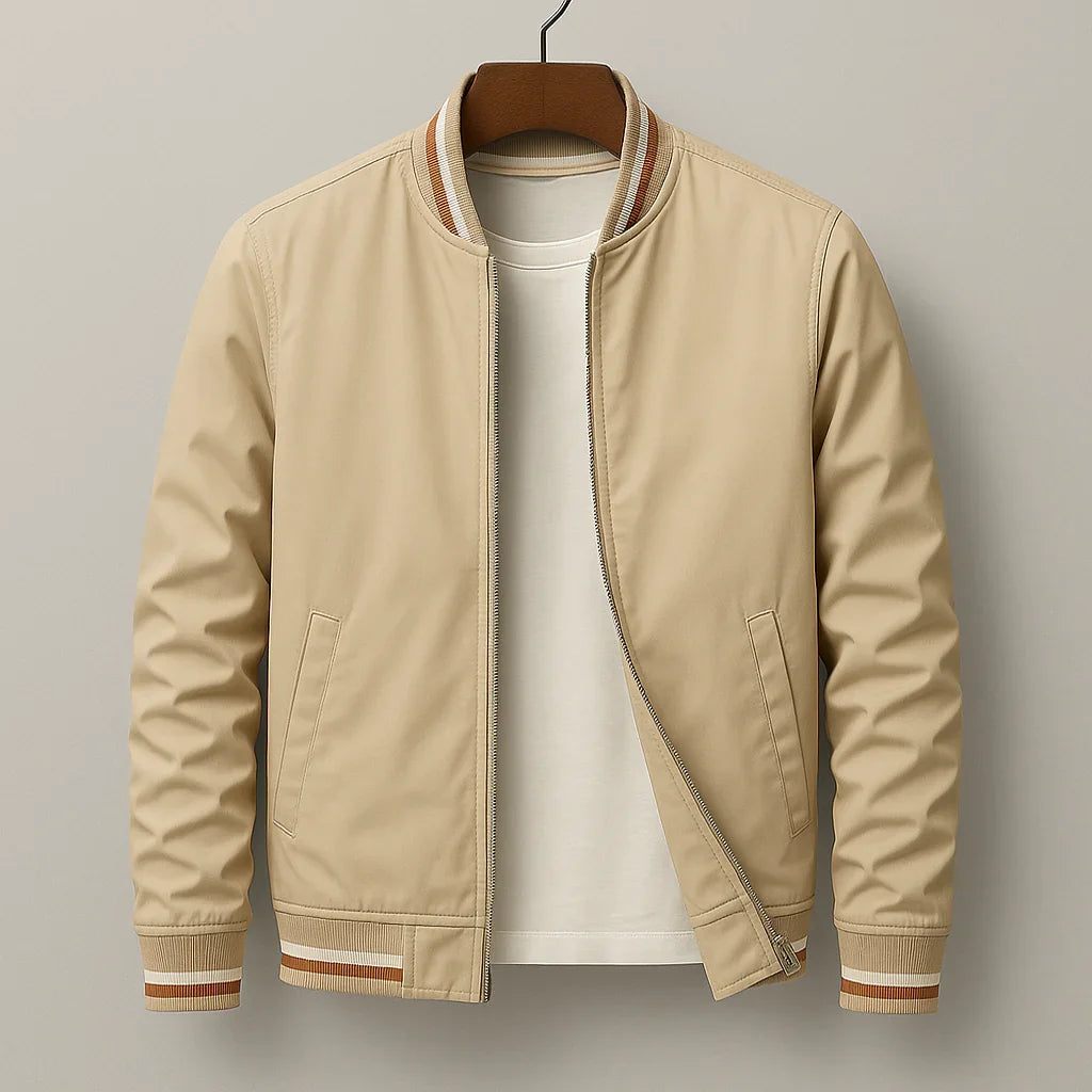 Mason - Men's Ribbed Collar Bomber Jacket