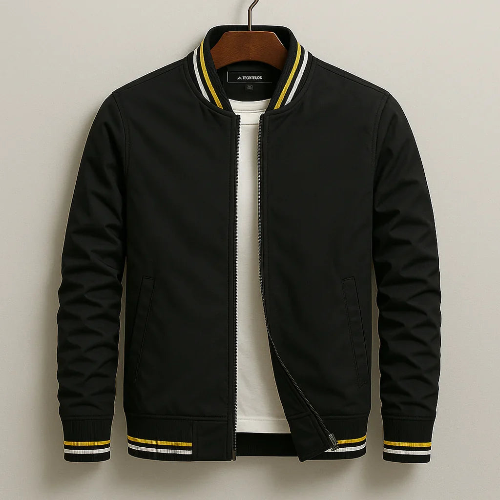 Mason - Men's Ribbed Collar Bomber Jacket