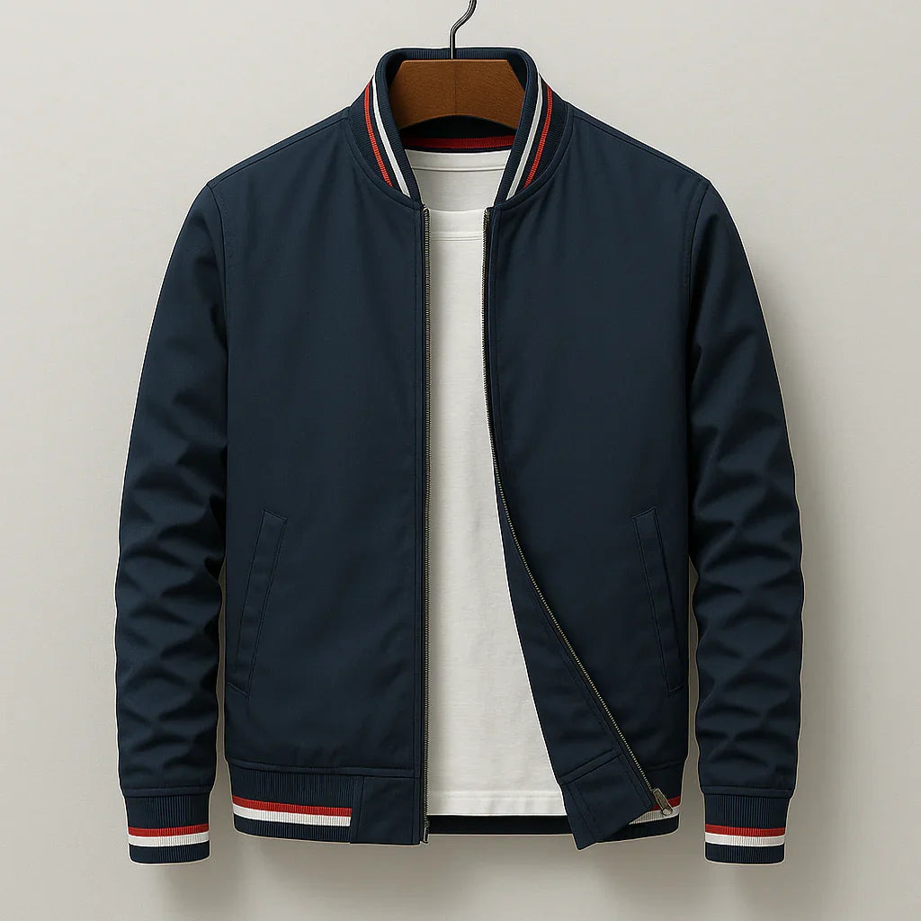 Mason - Men's Ribbed Collar Bomber Jacket