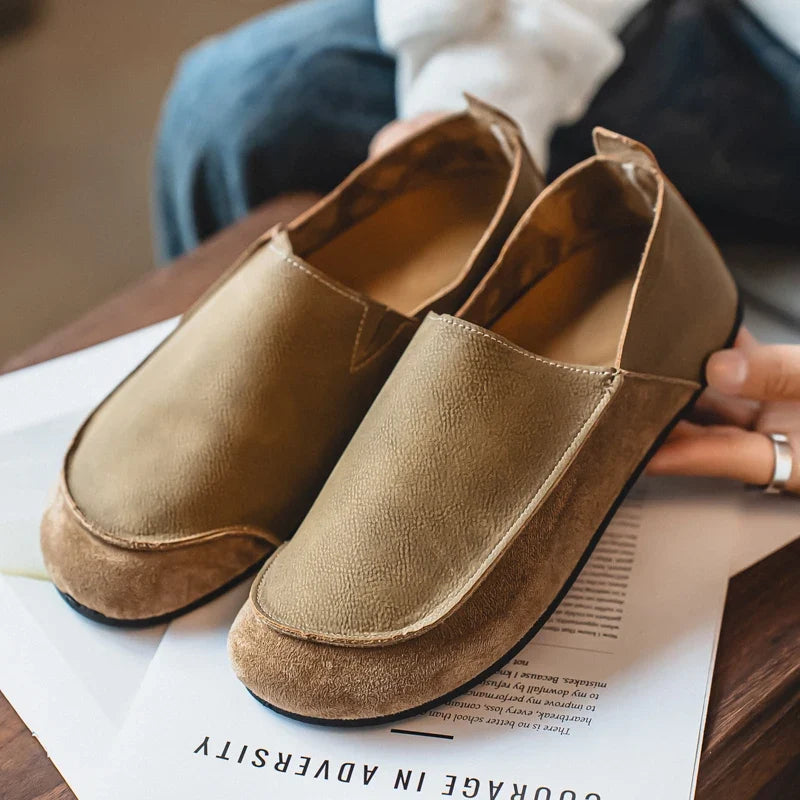 Miguel - Men's Mixed-Texture Slip-On Loafers