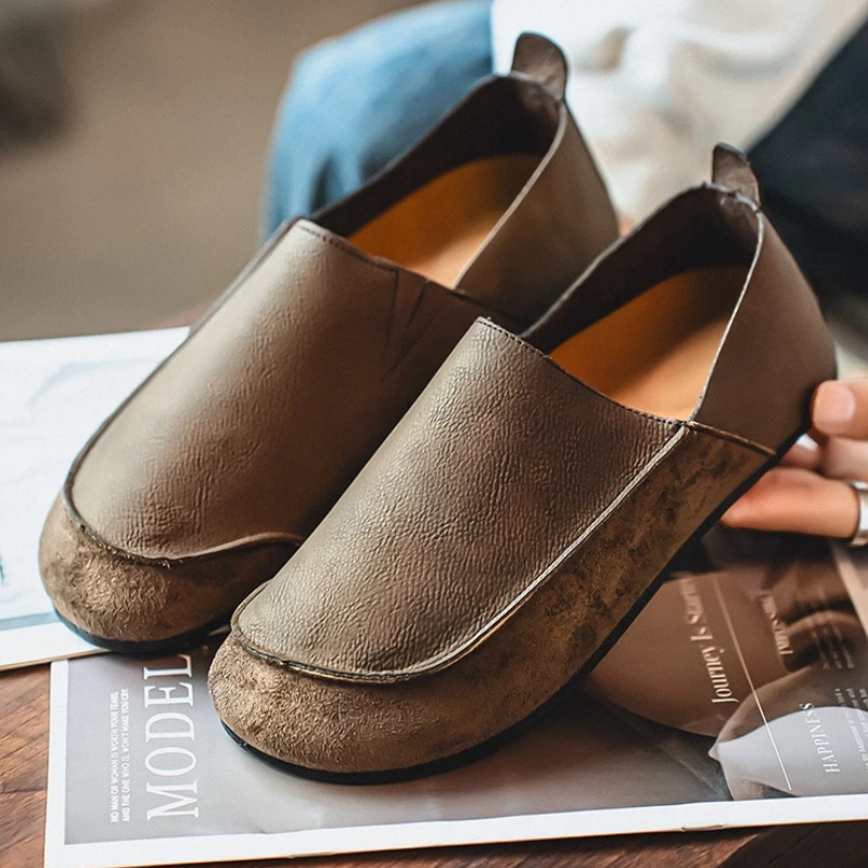Miguel - Men's Mixed-Texture Slip-On Loafers