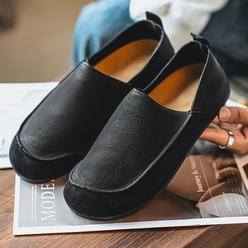 Miguel - Men's Mixed-Texture Slip-On Loafers