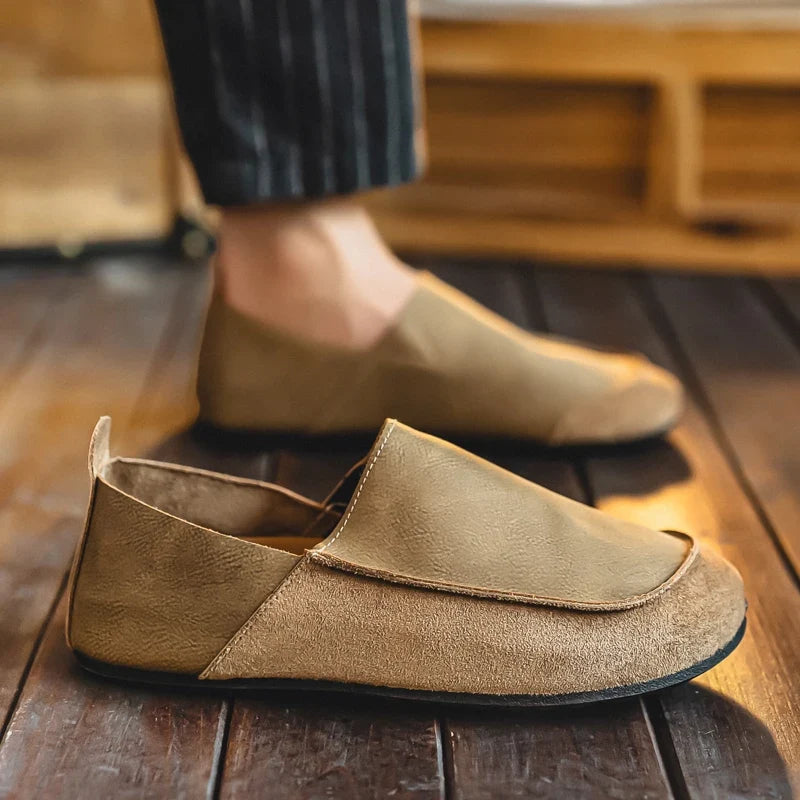 Miguel - Men's Mixed-Texture Slip-On Loafers