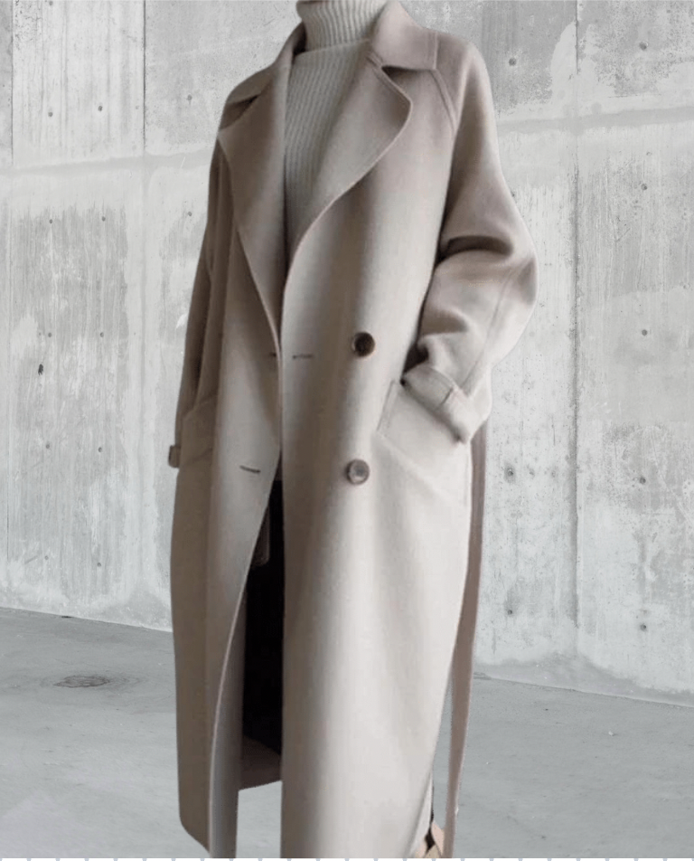 Natalia - Women's Double-Breasted Wool Coat