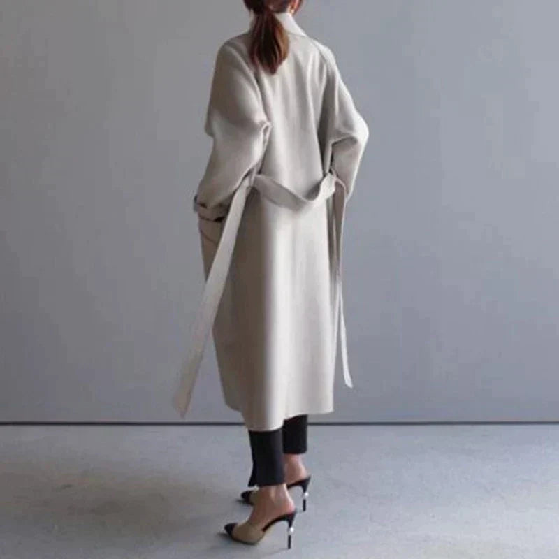 Natalia - Women's Double-Breasted Wool Coat