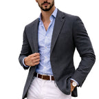 Nathaniel - Men's Notch Lapel Knit Blazer