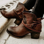 Odette - Women's Lace-Up Block Heel Ankle Boots