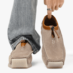 Owen - Men's Suede Loafers with Drawstring Closure