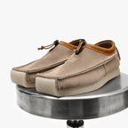 Owen - Men's Suede Loafers with Drawstring Closure