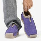 Owen - Men's Suede Loafers with Drawstring Closure