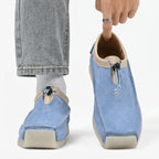 Owen - Men's Suede Loafers with Drawstring Closure