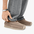 Owen - Men's Suede Loafers with Drawstring Closure