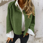 Piper - Women's Button-Front Draped Cardigan