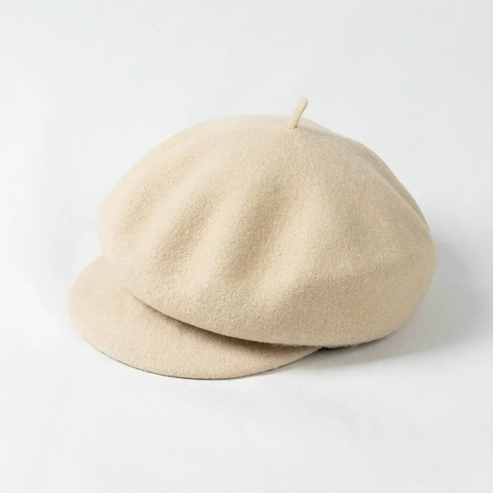 Prudence - Women's Rounded Wool Felt Beret