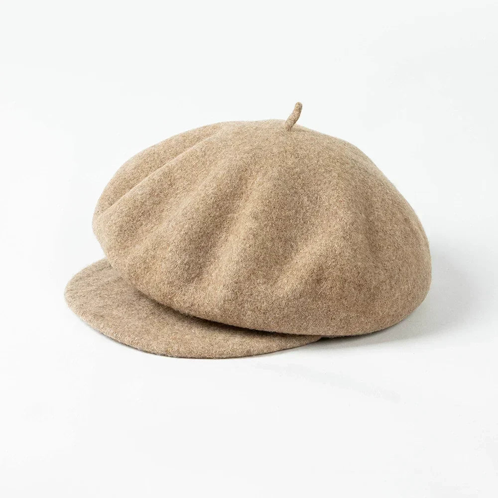 Prudence - Women's Rounded Wool Felt Beret