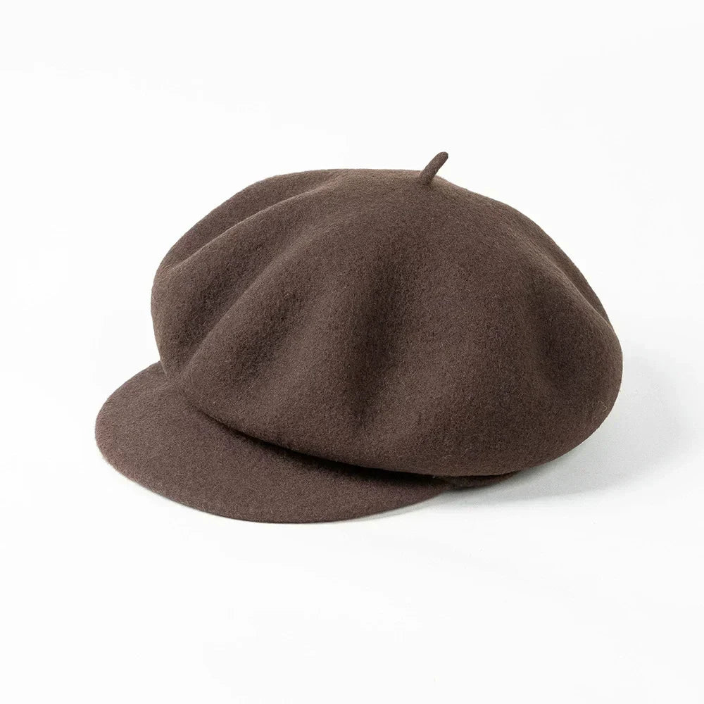 Prudence - Women's Rounded Wool Felt Beret