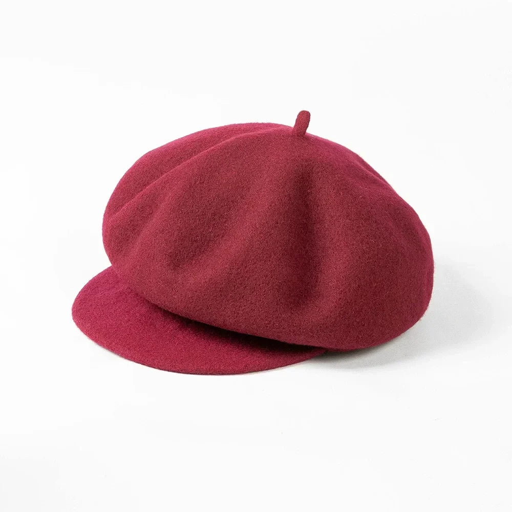 Prudence - Women's Rounded Wool Felt Beret
