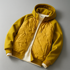 Quinlan - Men's Quilted Puffer Jacket with Drawstring Hood