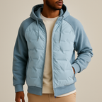 Quinlan - Men's Quilted Puffer Jacket with Drawstring Hood