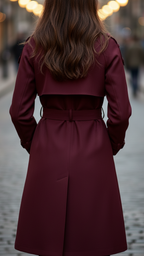 Quinley - Women's Double-Breasted Belted Trench Coat
