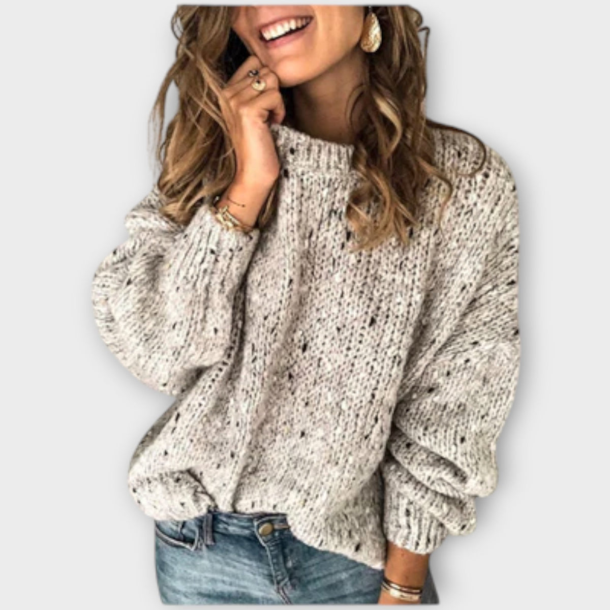 Quinley - Women's Textured Knit Pullover