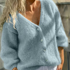 Raelyn - Women's Oversized Button-Front Cardigan