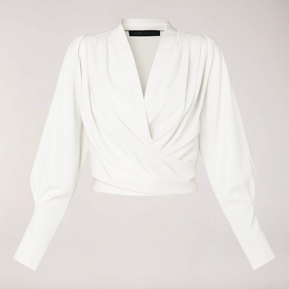 Rosie - Women's Wrap Blouse with Puff Sleeves