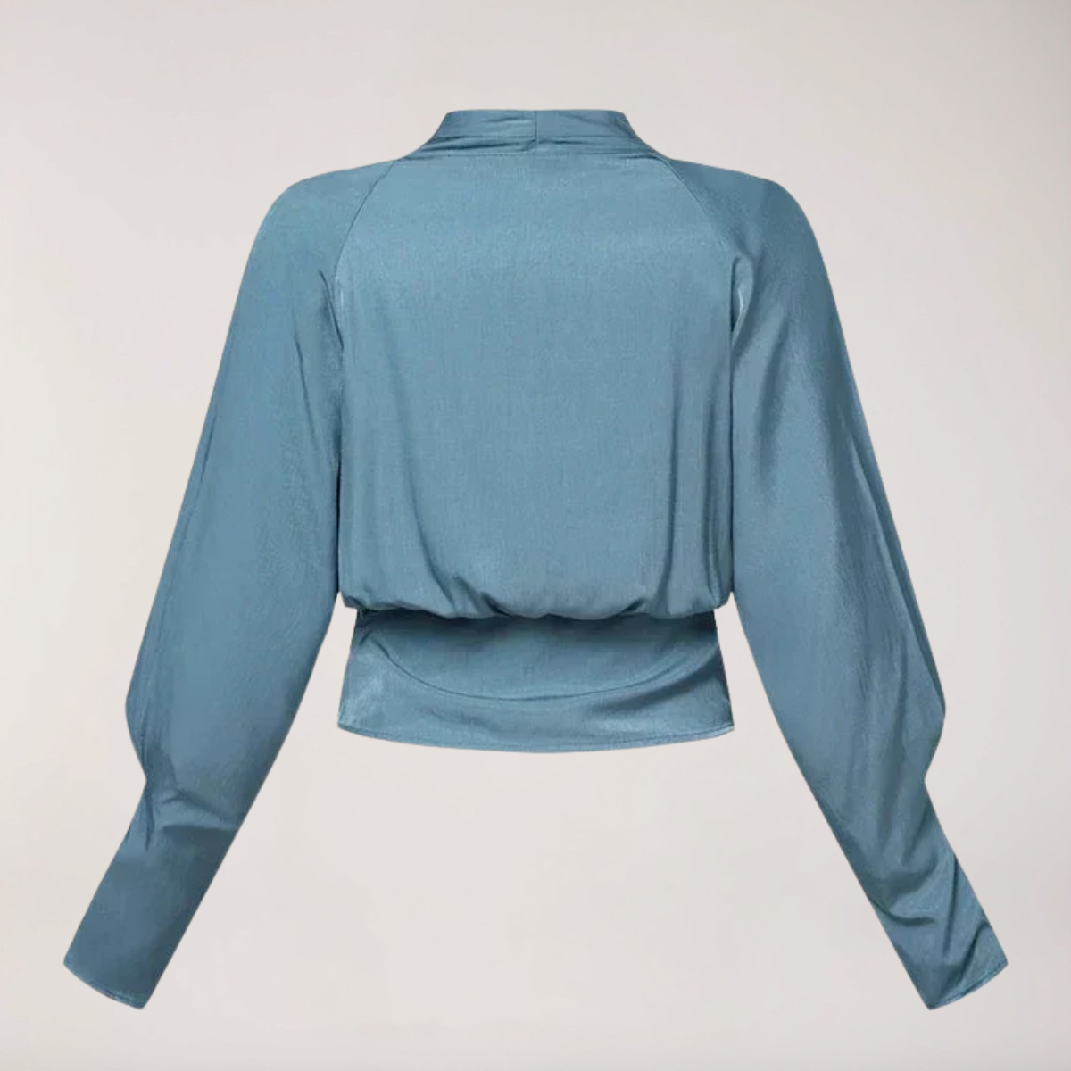 Rosie - Women's Wrap Blouse with Puff Sleeves