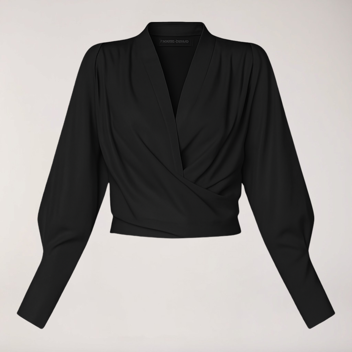 Rosie - Women's Wrap Blouse with Puff Sleeves