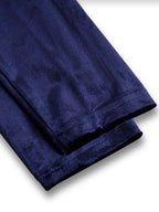 Roslyn - Women's Long-Sleeve Velvet Midi Dress with Puffed Shoulders