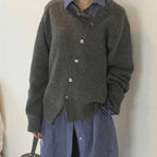 Simone - Women's Collared Cashmere Cardigan
