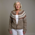 Sylvia - Women's Vintage Fair Isle Cardigan