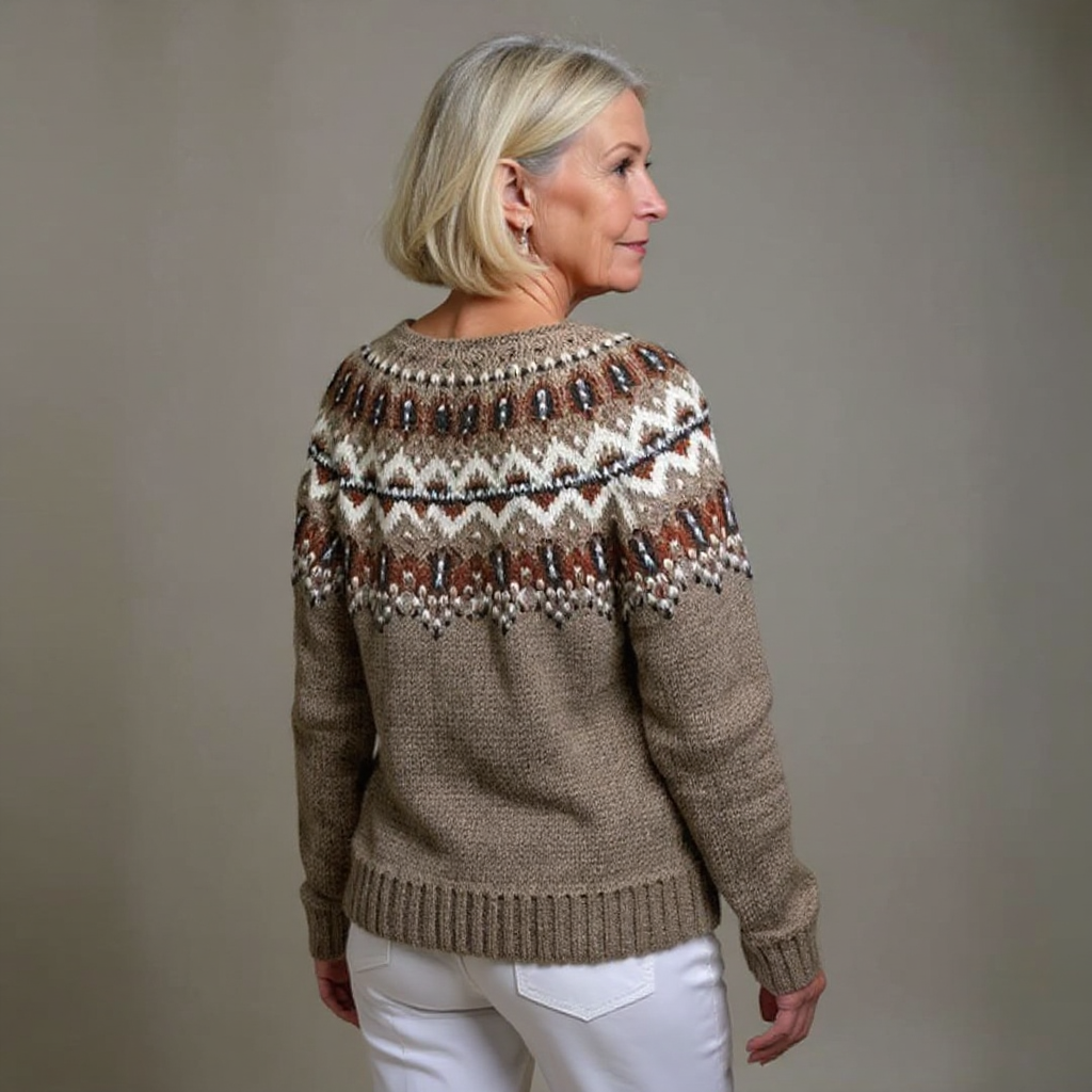 Sylvia - Women's Vintage Fair Isle Cardigan