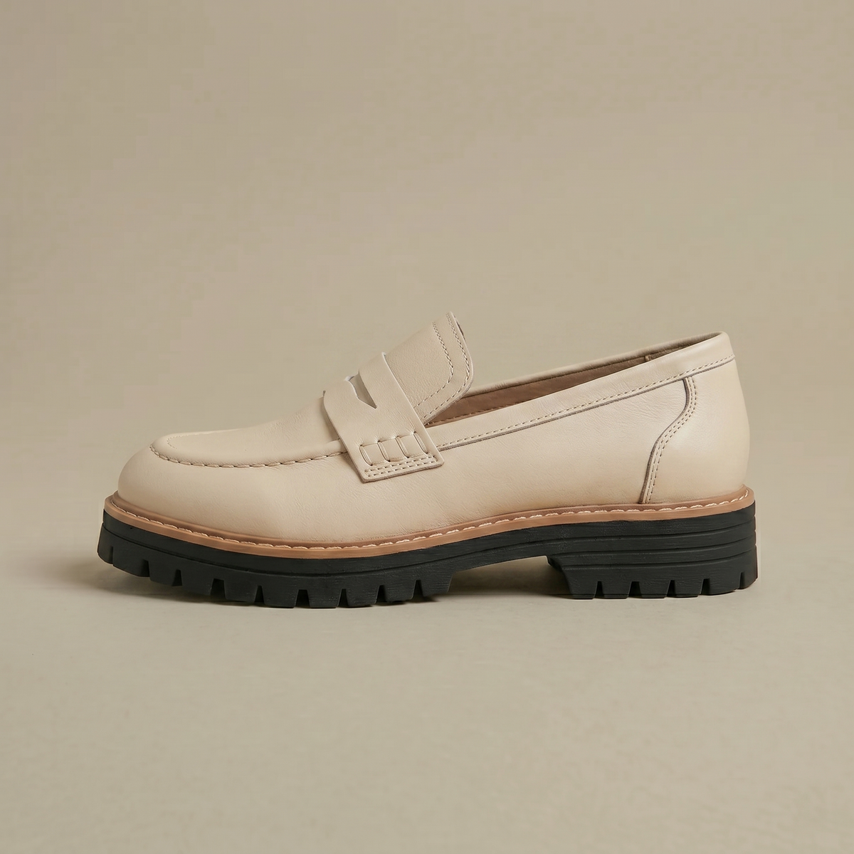 Tahlia - Women's Suede Platform Loafers with Lug Sole