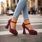 Talia - Women's Platform Ankle-Strap Heels