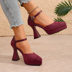 Talia - Women's Platform Ankle-Strap Heels