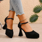 Talia - Women's Platform Ankle-Strap Heels