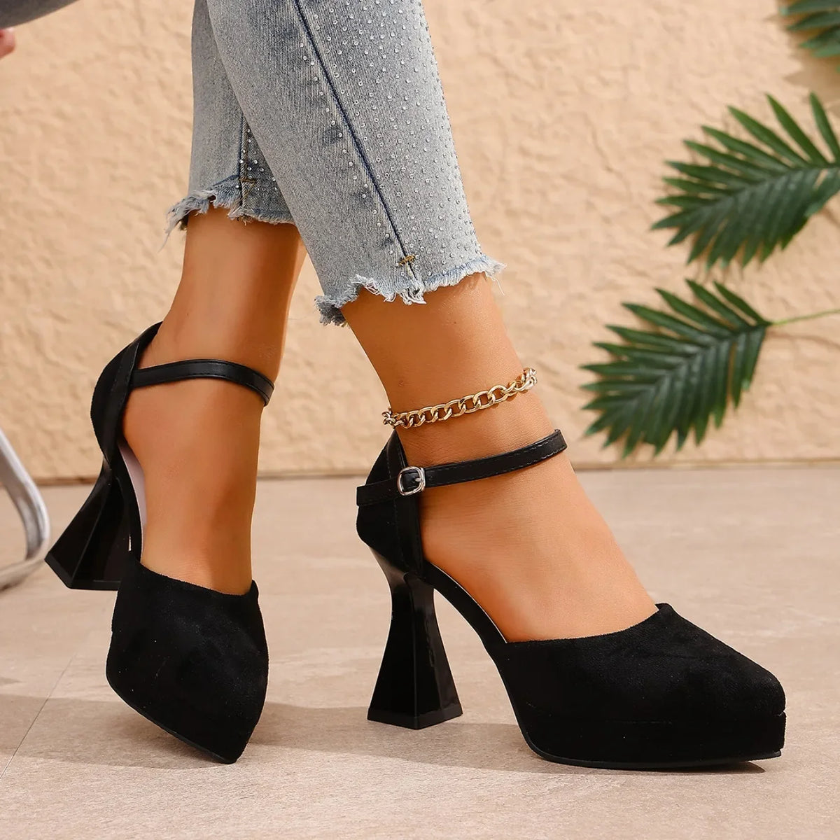 Talia - Women's Platform Ankle-Strap Heels
