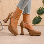 Talia - Women's Platform Ankle-Strap Heels