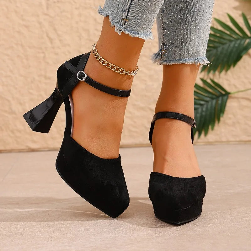 Talia - Women's Platform Ankle-Strap Heels