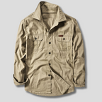 Thaddeus - Men's Button-Front Cargo Shirt with Dual Chest Pockets