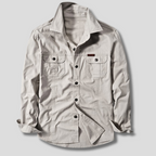 Thaddeus - Men's Button-Front Cargo Shirt with Dual Chest Pockets