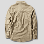 Thaddeus - Men's Button-Front Cargo Shirt with Dual Chest Pockets