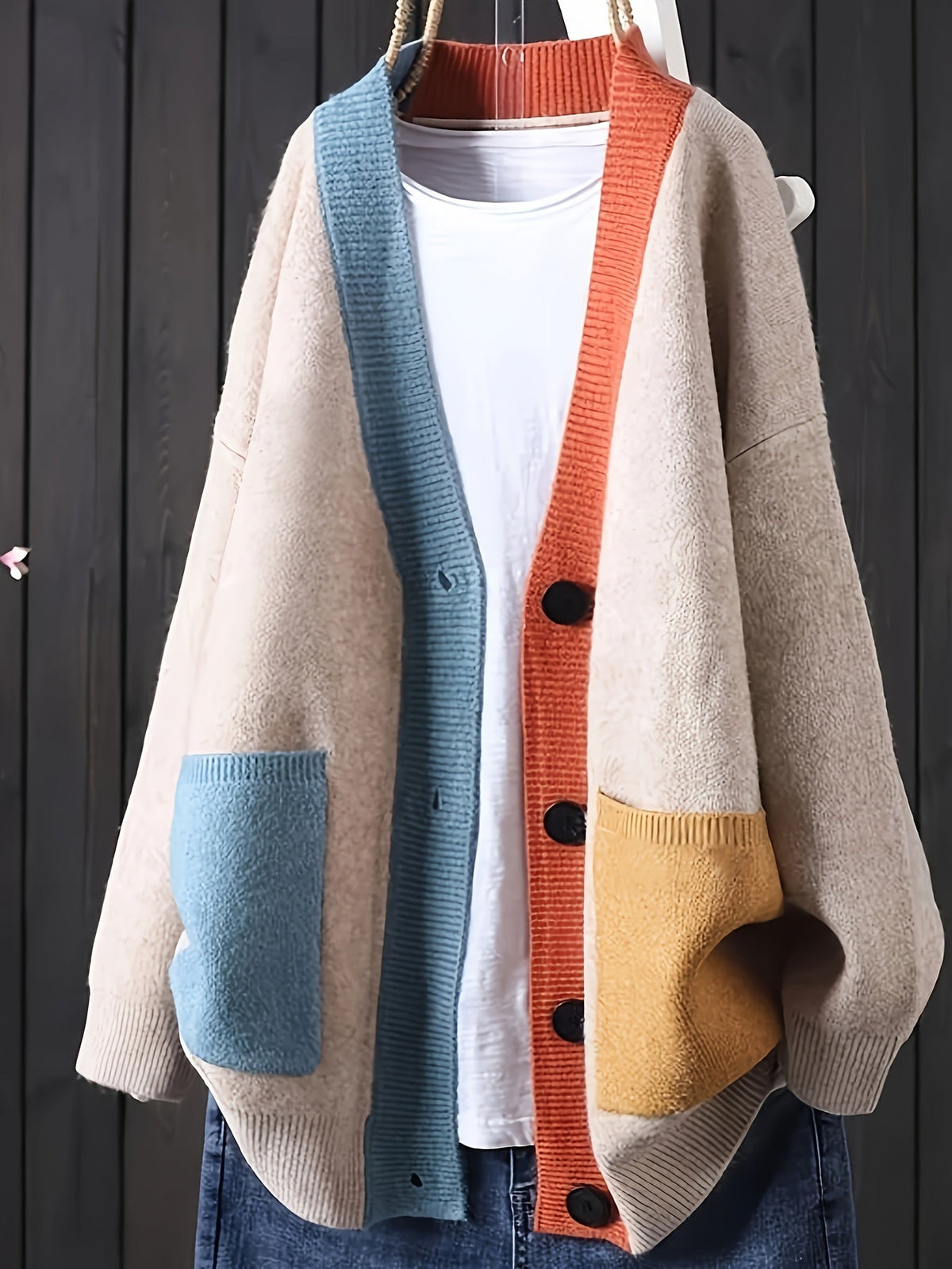 Vesna - Women's Color-Block Cardigan