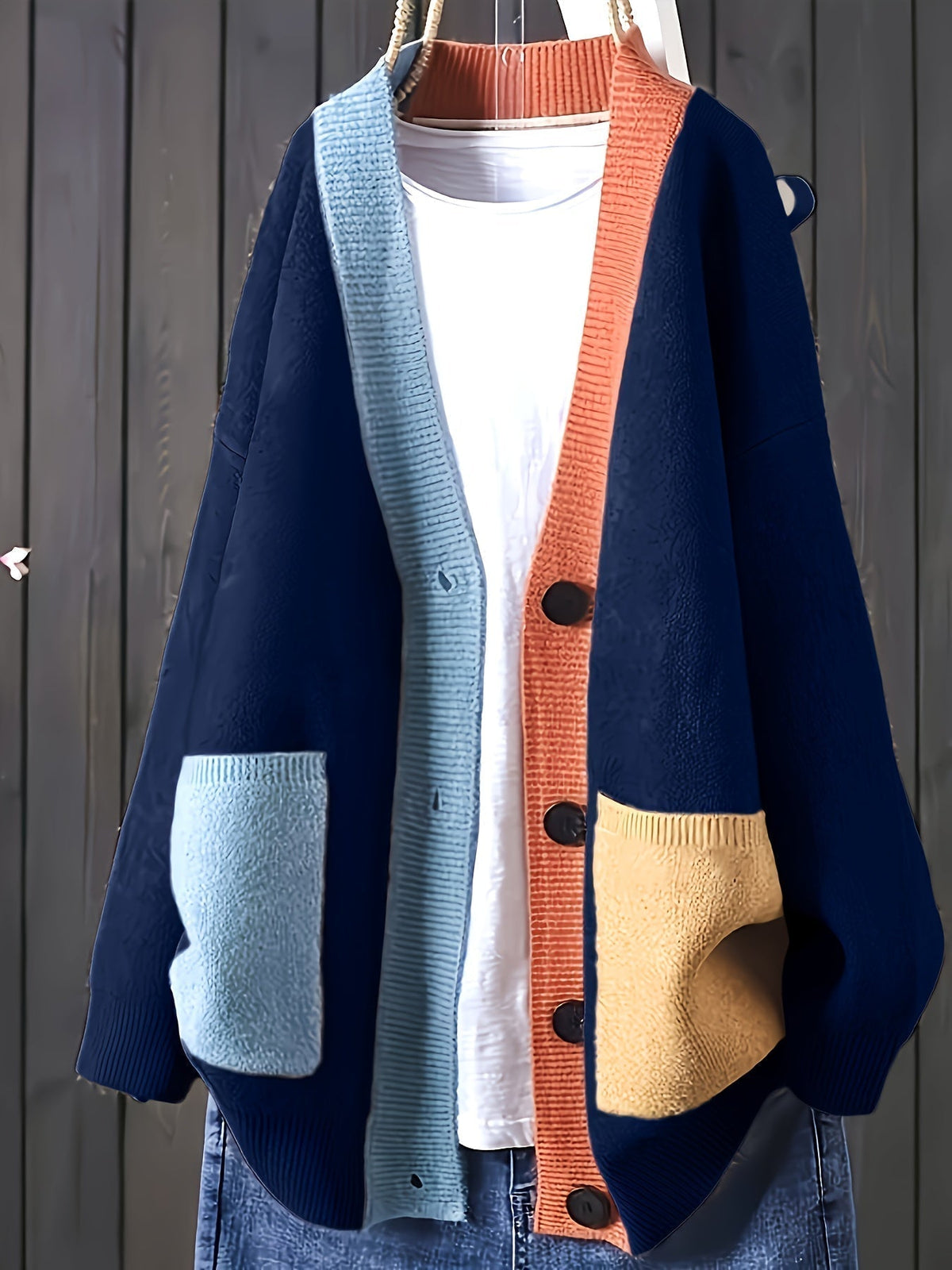 Vesna - Women's Color-Block Cardigan