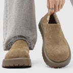 Vincenzo - Men's Faux-Fur Lined Loafers with Matte Finish