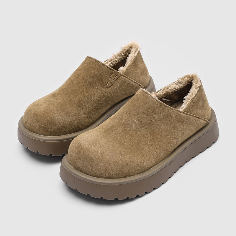 Vincenzo - Men's Faux-Fur Lined Loafers with Matte Finish