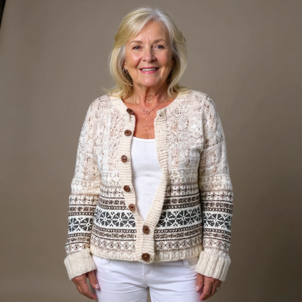 Willa - Women's Fair Isle Knit Cardigan